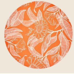 Summer & Rose Orange Floral Roundie Towel Circle Beach Surf Yoga Pool flower NEW